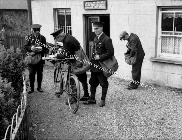 POST MEN OUTSIDE POST OFFICE